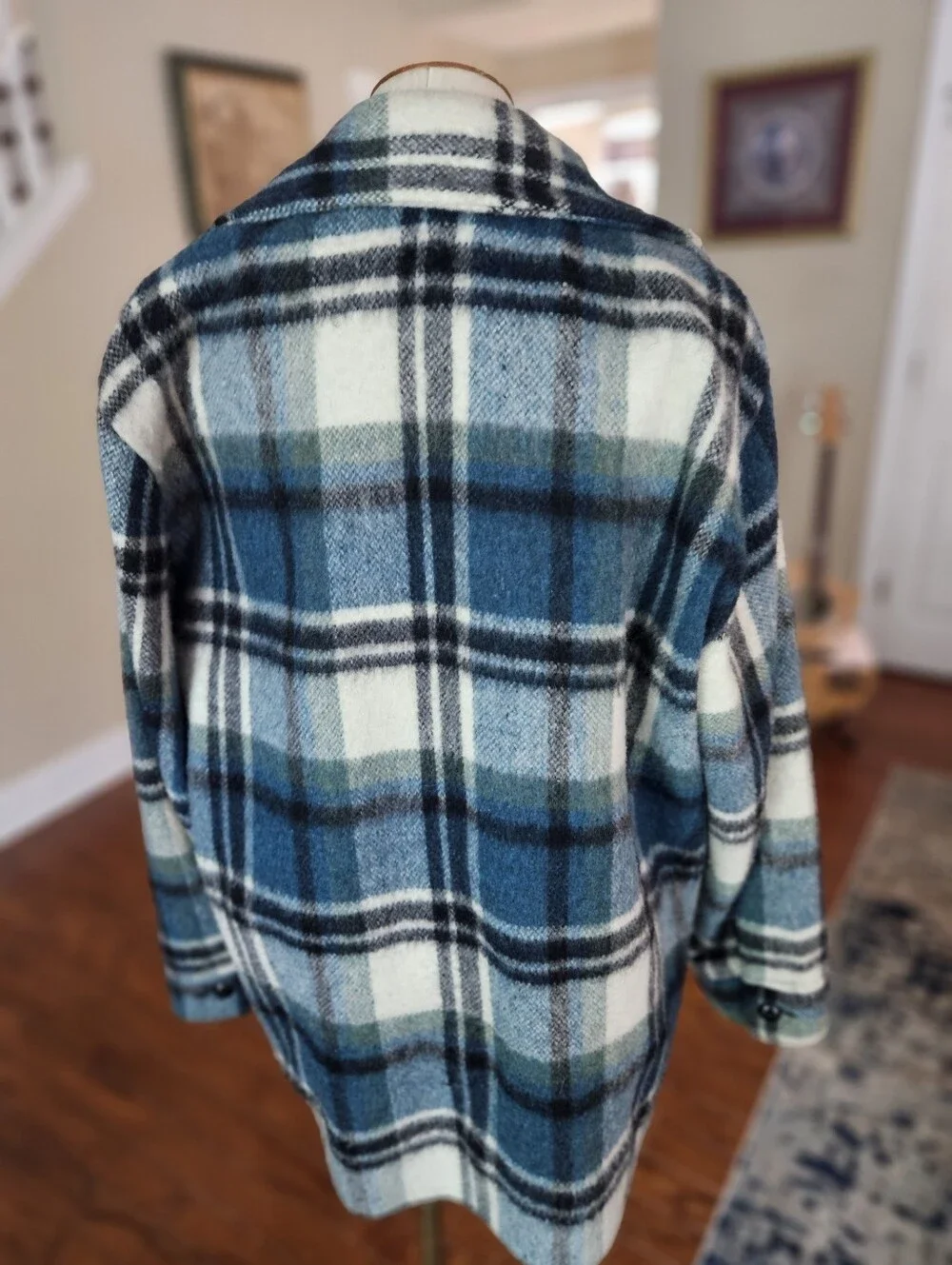 VTG 70s Canadian Camper Wool Mohair Coat Large - Picture 3 of 5